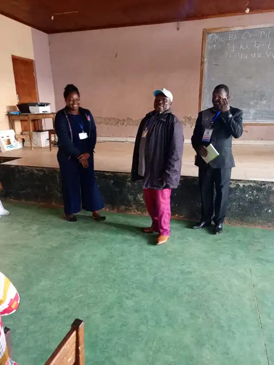 The zonal coordinator welcoming the PF